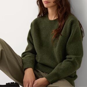 Uniqlo, Soufflé Yarn Sweater in “Olive”, XS